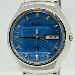 SEIKO QR 青文字盤 カットガラス 73年製 稼働 - メルカリ