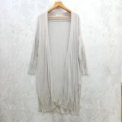 GeeRA ジーラ 機能付 ロング ニット カーディガン 接触冷感 UV対策 抗菌防臭 夏服 ライトグレー 3Lサイズ ◎、□〇