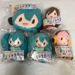 ▲初音ミク セガ ラッキーくじ ピアプロキャラクターズ 「ふわぷち」 A賞 トートバック B賞 ぬいぐるみ まとめ 未開封品 smbfig094614