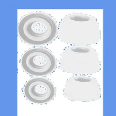 4 NCに対応するイヤーチップ Soundcoreイヤホン用Liberty イヤホンキャップ シリコン製 Ankerイヤホン用 3サイズ イヤーピース 3ペア ホワイト A-Pcas （4NC126W3P）