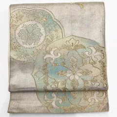 ［7236］袋帯 華紋吉祥文様 金 未仕立て 六通 正絹 着物 フォーマル