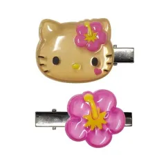【中古】アクセサリー(非金属) ハローキティ(日焼け) ぷっくりったいヘアクリップ2P 「サンリオキャラクターズ」