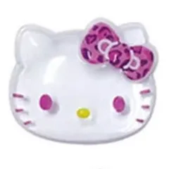 【中古】バッジ・ビンズ ハローキティ(ヒョウ柄/ピンク) 「サンリオキャラクターズ ハローキティ ぷっくりったいバッジ」