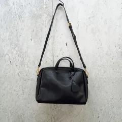 バッグ ハンドバッグ ショルダーバッグ 2WAY チャーム付き きれいめ ブラック ◎_〇□☆