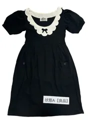 【良品】ケイティ Katie VANILLA ICING ワンピース ブラック フリーサイズ 半袖のサムネイル