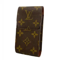 【6bd5697】ルイヴィトン シガレットケース モノグラム エテュイシガレット M63024  ブラウン【中古】メンズ レディース ユニセックス