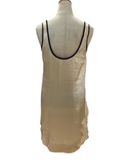 【良品】プラダ PRADA フリルシルクワンピース ベージュ イタリア製 サイズ38