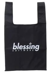 [중고] 가방 blessing software 로고 에코 가방 블랙 [그렇지 않은 그녀의 키우는 방법 Fine]