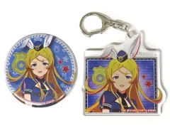 【中古】グッズセット 篠宮可憐 描き下ろし缶バッジ+アクリルキーホルダーセット 「あみあみオンラインくじ アイドルマスター ミリオンライブ! ラビットシティ大捜査線」 C-1賞