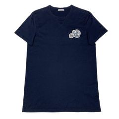 れ*お様 人気☆ モンクレール ネイビー ダブルロゴ M Tシャツ 国内正規