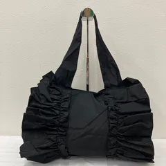 298　HELOYSE　エロイーズ　トートバッグ　ハンドバッグ　フリル　ブラック　黒　無地　軽量　レディース　シンプル　きれいめ　カジュアルのサムネイル