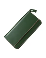 [Erisea] 財布 メンズ 長財布 本革 大容量サイズ ボックス型小銭入れ カード16枚以上 縦型カード収納 一流の革職人が作る 紳士用 ビジネス スタイリッシュ 金運 多機能 通帳ポケット 牛革 無地 ウォレット ながざいふ 人気ブラン ab465d99