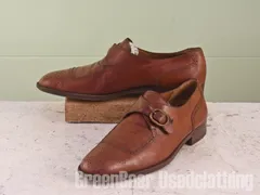 MN058 イタリア製 サルヴァトーレ・フェラガモ モンクストラップシューズ 茶 メンズ 10D 28cm
