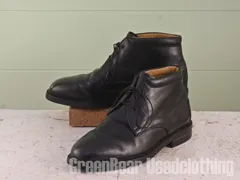 MN068 イタリア製 BALLY メンズブーツ 黒 40.5 25cm