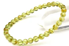 【１点物】癒やしのグリーン ペリドット　5.5mm　ブレスレット パワーストーン 天然石 _U9446