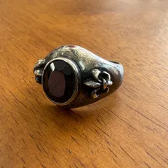 vintage RING オニキス　ヴィンテージリング　15号　シルバーリング　シルバー925