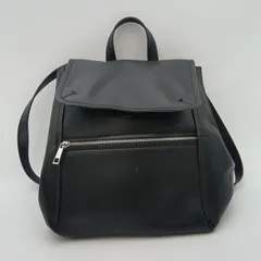 ZARA BASIC COLLECTION ザラベーシックコレクション フェイクレザー リュック ハンドバッグ レディース 黒 ブラック 通勤 通学 HBK7-18のサムネイル