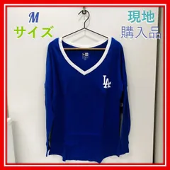 ドジャース Tシャツ 長袖 レディース Mサイズ NEW ERA ブルー 青 MLB公認【新品・未使用】