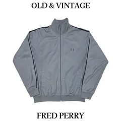 古着 FRED PERRY Track Jacket made in PORTUGAL フレッドペリー トラック トップ ジャケット グレー L 当時物 ヴィンテージ ビンテージ ジャージ ポルトガル製