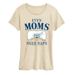ディズニー レディース トップス Tシャツ グラフィック Womens Disneys Winnie The Pooh Even Moms Need Naps Graphic Tee Beige ベージュ