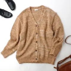 LAATO ラート アーバンリサーチ  mix loose cardigan ミックス ルーズ ニットカーディガン (43E＋0508)26F