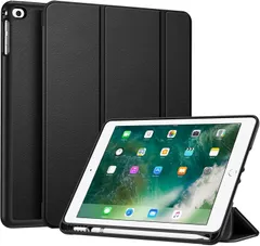 282L981  iPad 9.7 2018 2017 ケース 第6 / 第5世代 Apple Pencil 収納可能 ペンホルダー付き