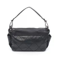 シャネル CHANEL ショルダーバッグ パリビアリッツ A34205 ブラック PVCコーティングキャンバス レザー パリビアリッツ ショルダーバッグ レディース Used A