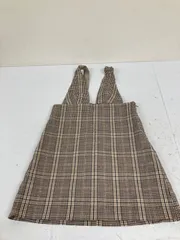送料無料★ZARA ザラ★チェック柄　スカートサロペット　スカートオーバーオール★Sサイズ　#80305sjj10