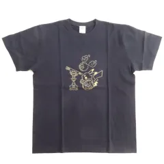 【中古】Tシャツ ピカチュウ＆コスモッグ BIGシルエットTシャツ ネイビー Mサイズ 「ポケットモンスター 特別企画展 ポケモン天文台」