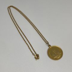 14K アンティークモノグラム ペンダントネックレス - メルカリ