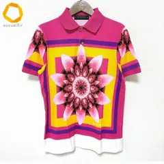 #snc エトロ ETRO ポロシャツ M ピンク マルチ 半袖 花柄 イタリア製 メンズ [968232]のサムネイル