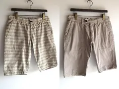 希少 BURBERRY BLACK LABEL バーバリーブラックレーベル ロゴ釦 コットン チェック/無地 リバーシブル ショートパンツ ショーツ 79 三陽