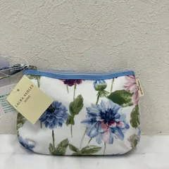 389　美品　LAURA ASHLEY　ローラアシュレイ　 エコバッグ　ブルー系　青　花柄　 ロゴ　ナイロン　タグ付き　レディース