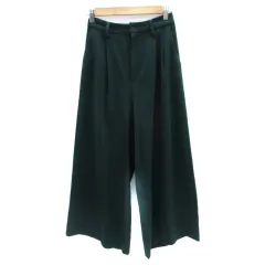 ドレスキップ DRESKIP ワイドパンツ ロング丈 M モスグリーン /SM22