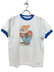 【中古】south for F17-6 ごきげん（ハッピー）ディズニー　Tシャツ　ホワイト　Sサイズ＿S19＿セルモアから出品＿s-0443-r19