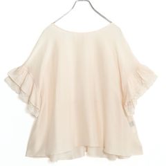 美品】インゲボルグ☆お花の編みモチーフが素敵♪透かし編み長袖