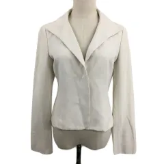 エニィスィス エニシス anySiS ジャケット テーラード シングル ラメ 長袖 3 ベージュ 白 ホワイト