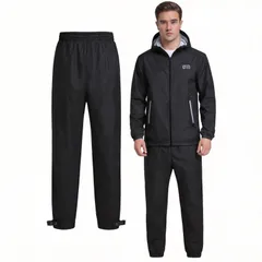 【在庫処分】レインポンチョ 収納袋付き バイク 撥水 梅雨対策 防水 雨具 バイク/自転車/通学/通勤用 レディース レインコートメンズ 男女兼用 自転車 上下セット レインウェア レインウェア 分体雨具