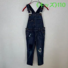 《キッズ》Baby Gap ダメージデニムサロペット　110サイズ