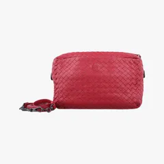 ボッテガヴェネタBottega Venetaノディーニ イントレチャート レッド ラムスキン B06225455F