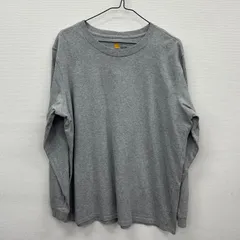 Y99 Carhartt ロンT XL グレー カーハート スリーブプリント 古着卸 アメリカ仕入