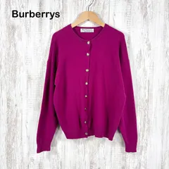90s Burberrys バーバリーズ ホースロゴボタン ラムウールニット ロングスリーブ カーディガン