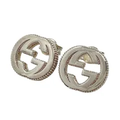 【中古】GUCCI | グッチ インターロッキング G ピアス 479227 シルバー【尾張小牧店】