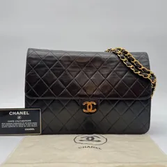 極美品✨CHANEL シャネル ショルダーバッグ ラムスキン プッシュロック マトラッセ ココマーク ゴールド金具 レザー ブラック チェーンショルダー シールカードあり