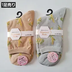 【23-25㎝】【足元からキレイ】【1足売り】レディース　靴下　FUKUSUKE　フクスケ  FUN  レディース靴下  　婦人靴下   婦人　靴下　花柄  光沢感  女子力高め   オシャレ靴下　キレイ見え　ラメ入り　☆➀のサムネイル