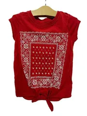 【新古品】【未使用】OSHKOSH オシュコシュ 子供服 トップス 半袖 サイズ5 レッド 女の子＿S19＿セルモアから出品＿s-0453-r19のサムネイル