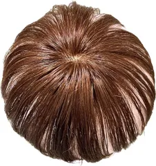 Luce brillare ヘアピース 人毛 部分ウィッグ かつら 男性 女性 カツラ トップウィッグ メンズ レディース つむじ 頭頂部 トップピース ポイントピース 人毛100% 部分カツラ ショート トップカバー (マロンブラウン)