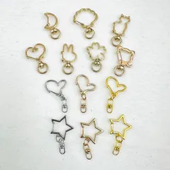 【13種から選べる10個セット】デザインナスカン 回転カン付 ハンドメイド パーツ