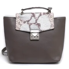 レザージュエルズ／LEATHER JEWELS リュック バッグ バックパック レディース 女性 女性用 レザー 革 本革 グレー 灰色  CO-0123 2WAY ハンドバッグ シボ革 シュリンクレザー デイパック