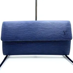 美品 LOUIS VUITTON ルイ・ヴィトン ポルトフォイユ サラ 旧型 M60324 長財布 ネイビー エピ  レディース メンズ ヴィンテージ